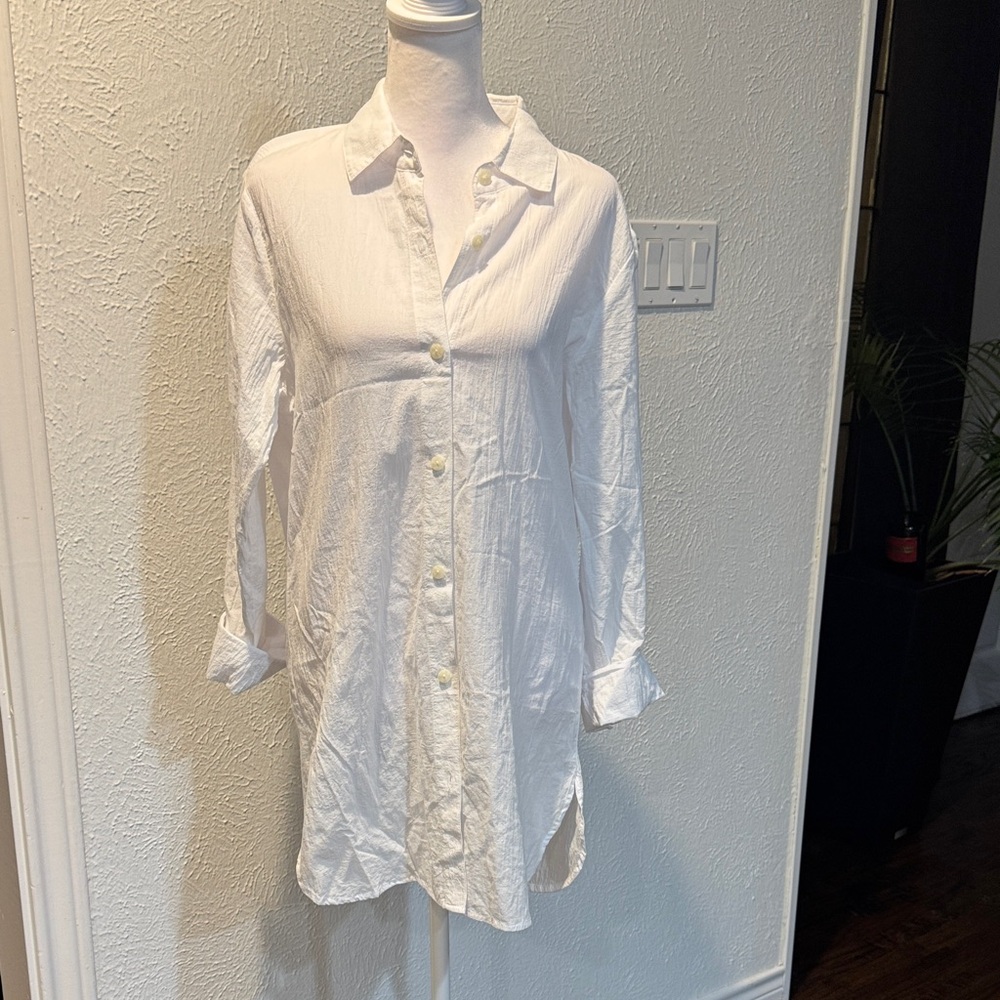 Tommy Bahama White 100% Cotton Shirt